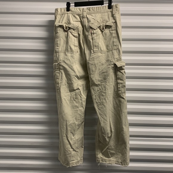 Levi’s Cargo Pants Mens 34x30 Beige Loose Straight Utility Skate Workwear VTG - Picture 7 of 15